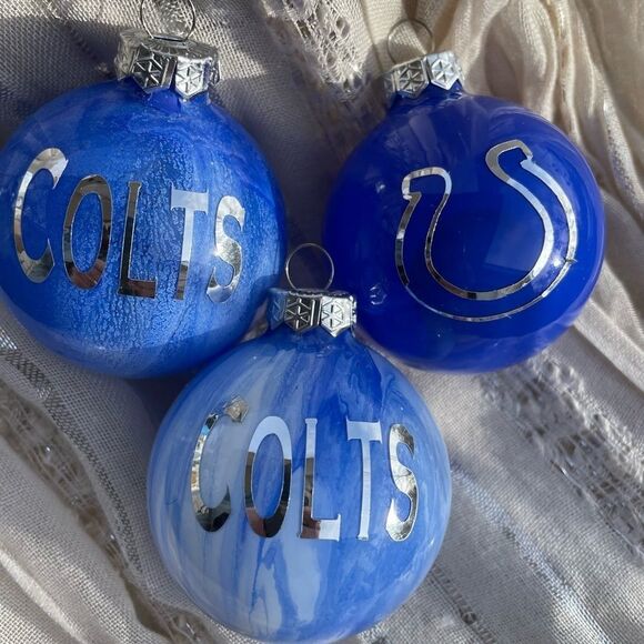 NFL Colts Christmas ornaments 6 piece - Picture 1 of 5